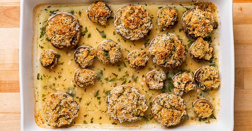 Italian Stuffed Mushrooms - Easy App Everyone Can Make - Sip and Feast
