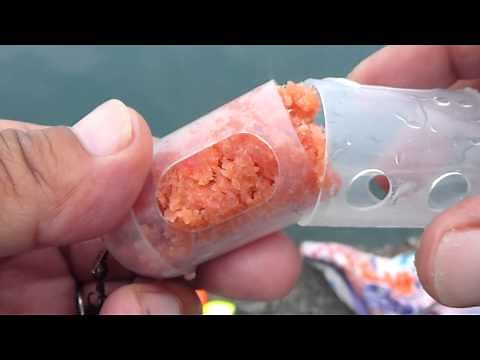 釣り入門 遠投カゴ釣り STEP-3・エサ付けと投入