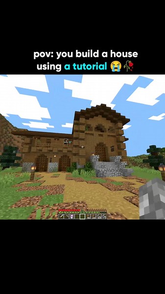 POV: You Build a House Using a Tutorial 😭🥀