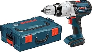 Bosch Bare-Tool HDH181BL 18-Volt Lithium-Ion 1/2-Inch Brute Tough Hammer Drill/Driver with L-BOXX-2 and Exact-Fit Tool Insert Tray, Blue