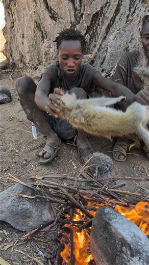 from the wild straight to the fire! 🐗🔥😋 #reels #africa