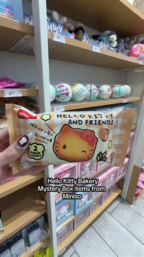 Hello Kitty bakery items blind box at miniso🧁 #myminisousa #minisoambassador #hellokitty #sanrio