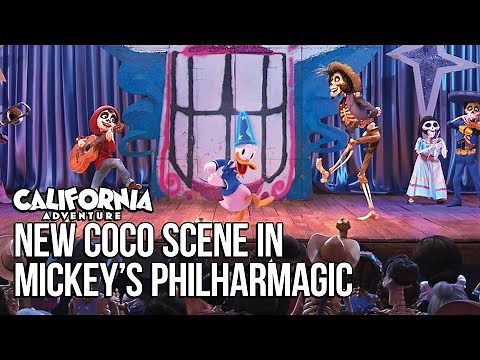 NEW Coco Scene in Mickey’s PhilharMagic - Disney California Adventure