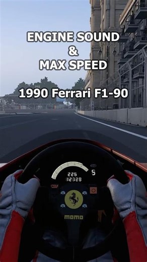 1990 Ferrari F1-90 Engine Sounds & Max Speed 🏎️ F1 2020