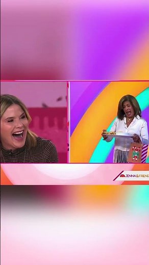 Hoda Kotb Surprises Jenna Bush Hager On 'Today' For Her Birthday #shorts