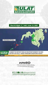 70K views · 1.3K reactions | Committee report para sa mga reapportionment ng mga distrito sa Sulu, target maisumite ngayong Hunyo #UlatBangsamoro #BangsamoroParliament #BangsamoroNews #BARMM | Bangsamoro Transition Authority Parliament | Facebook