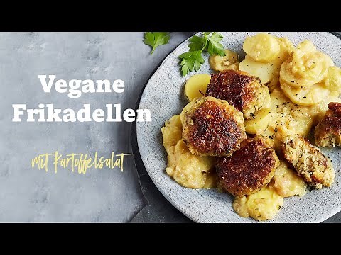 Vegane Frikadellen / Buletten selber machen | Mit schnellem Kartoffelsalat!