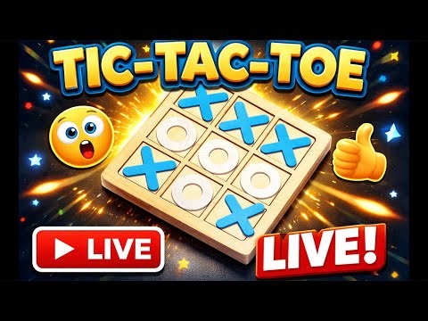 Tic Tac Toe Challenge LIVE 🔥 | Who Will Win?