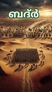 ബദർ യുദ്ധം: 313 പേർ ആയിരങ്ങളെ വിറപ്പിച്ച ചരിത്രം | Battle of Badr Malayalam