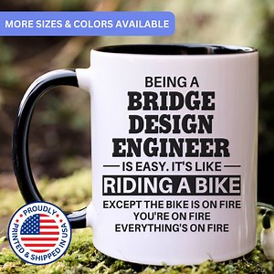 Bridge Design Engineer Mug, Bridge Design Engineer Gifts, Gift for Bridge Design Engineer, Bridge Design Engineer Coffee Mug, APO015 - Etsy