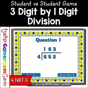 3 Digit Division Game | Dividing 3 Digit by 1 Digit Numbers | Long Division
