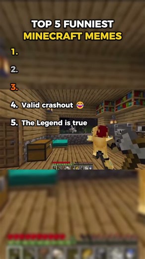 TOP 5 FUNNIEST MINECRAFT MEMES #shorts #minecraft #memes