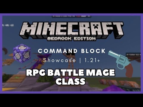 RPG Battle Mage Class Showcase Using Command Blocks On *Minecraft Bedrock*