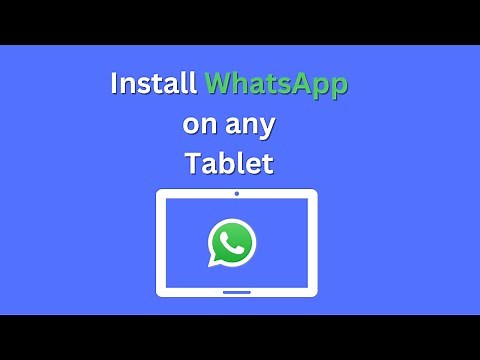 Install WhatsApp on Tablet and login Register with phone number No more qrcode syncing
