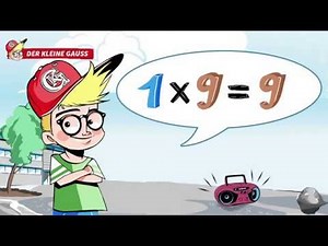 1x1 lernen // Das 1x9 Lied - Der kleine Gauss präsentiert: Das kleine Einmaleins singen & lernen