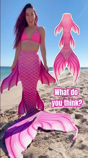 Unboxing a Barbie PINK Mermaid tail! 🩷Finfolk’s “Malibu” swimmable fabric tail #pink #mermaidtail