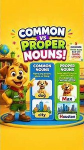 Common vs. Proper Nouns Made Simple🌟 (Elementary Grammar)