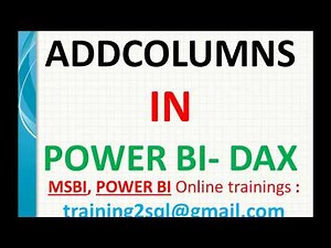 Add Columns in Power BI | Addcolumns in DAX | DAX function add columns