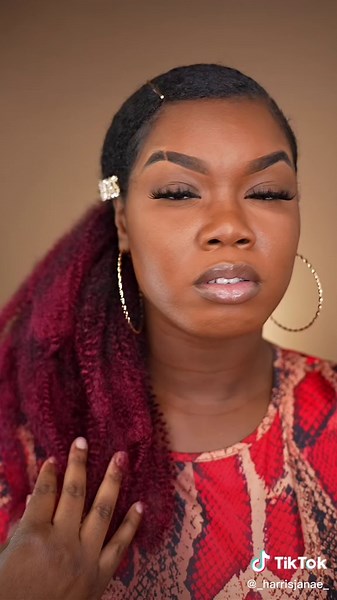 Simple Low Ponytail Using Crochet Hair Tutorial