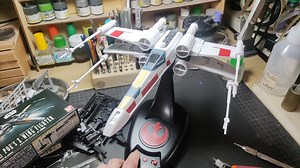 财团B的1/48比例的星战XWING早期型号，花了一天时间组完了……