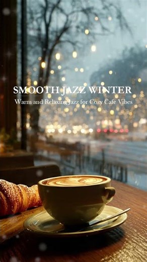 Smooth Jazz Cafe - Jazz Winter ☕ Relaxing Jazz BGM for Cafe vibes, Study, Work & Chill #shorts