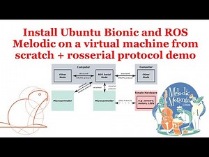 Install Ubuntu Bionic and ROS Melodic on VirtualBox + rosserial demo | ROS | Learn with George