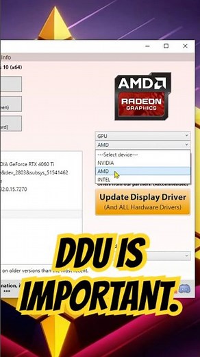 Why You Should Use DDU! #pc #pcguide #gpu #ddu