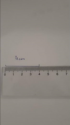 Tutorial: Como medir con la regla 4 centímetros.