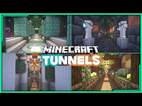 5 Minecraft Tunnel/Hallway Designs