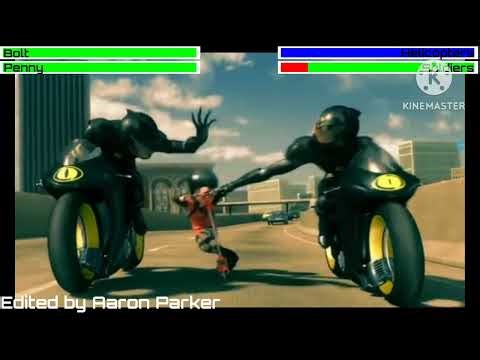 Bolt (2008) Highway Chase with healthbars