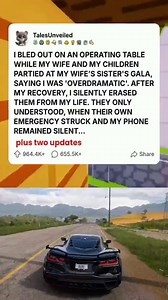 79K views · 841 reactions | I BLED OUT ON AN OPERATING TABLE WHILE MY WIFE AND MY CHILDREN PARTIED AT MY WIFE’S SISTER'S GALA, SAYING I WAS 'OVERDRAMATIC'. AFTER MY RECOVERY, I SILENTLY ERA #foryou #fyp #reels #viral #redditstorytime #redditposts #storytime #redditstories #reddit #askreddit #paranormal #redditparanormal #nosleep | Video Top List | Facebook