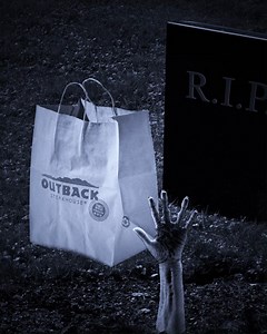 7.3K views · 64 reactions | No one can resist *FREE delivery that's drop dead delicious. 履 Use code SPOOKYFREE when you order online, now thru 10/31. *Participation may vary. Not available thru third-party delivery sites. Restrictions apply. | Outback Steakhouse - National | Facebook