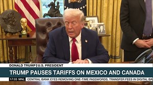 US President Donald Trump pauses steep tariffs on Mexico and Canada. #ANC | ABS-CBN News