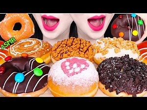 ASMR KRISPY KREME DONUT *CHOCOLATE, PEANUT BUTTER 크리스피 크림 도넛, 도너츠, 빵 먹방