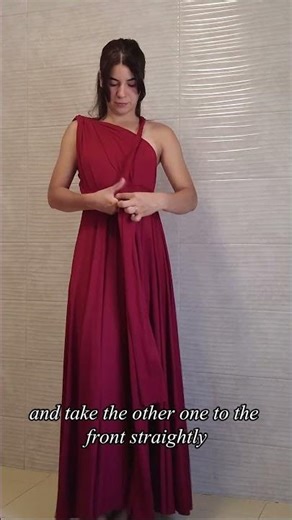 How to Tie a Clean Infinity Dress Style in 30 Seconds #infinitydress #shorts #dresstutorial