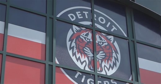Detroit Tigers fans celebrate Opening Day victory