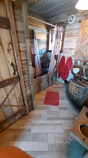 part of my bathroom #endlessempire #reclaimed #barnhome #outhouse #fypシ #foryoupage