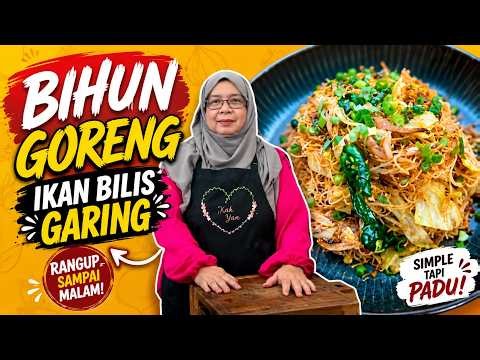Bihun Goreng Ikan Bilis Garing | Cara Goreng Bihun Tak Hancur |