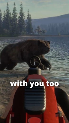 They tried to EAT ME 🐻🐻‍❄️🔫 | theHunter: Call of the Wild #shorts #hunting