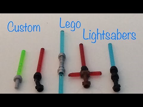 How to make 5 custom Lego lightsabers