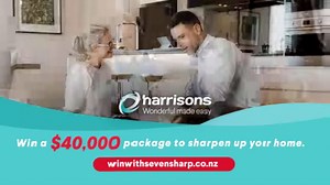 Be in to win a $40,000 Harrisons package to sharpen up your home! Enter at winwithsevensharp.co.nz | Seven Sharp
