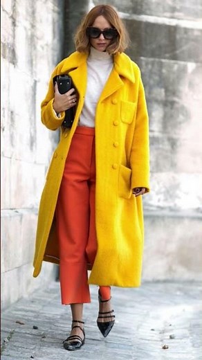 Orange and Yellow Color Combination #OrangeYellow #ColorCombinations #FashionTips #FashionTrends