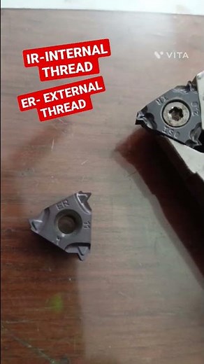 internal threading insert vs external threading insert #shorts #cncprogramming #cnctools