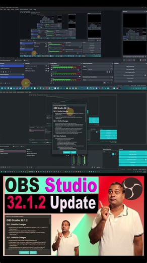 OBS Studio 32.1.2 Update #shorts #obsstudio #obs