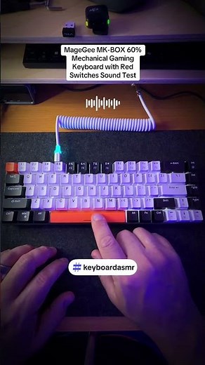 MageGee MK-BOX 60% Mechanical Gaming Keyboard with Red Switches Sound Test #tinoreviews #magegee