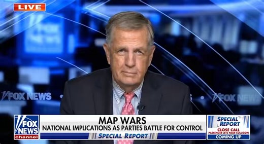🚨 NEW: Fox’s @BritHume reacts to a circuit court ruling that Virginia’s redistricting vote was unconstitutional: “An all-out war on redistricting is going on in a number of states.”“Virginia’s case is particularly egregious, not simply because of the reasons the judge cited. He said proper process for putting on a constitutional amendment vote was not followed and therefore the whole thing is out the window.”“I don’t know whether that will hold up on appeal but there it is. Look at Virginia’s m