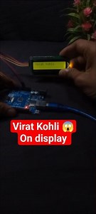 I2C LED Display Project 😱 | I Love India → Virat Kohli → Cricket | Arduino Display Trick #shorts