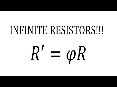 Infinite Ladder of Resistors - Golden Ratio
