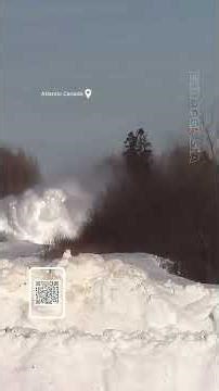 “MONSTER Snow Train Plows Through Deep Snow ❄️🚂 #EpicSnowTrain”