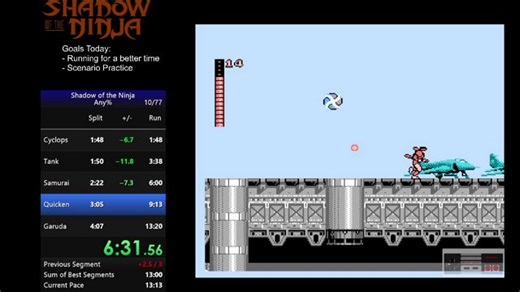 Shadow of the Ninja Practice & Speedruns